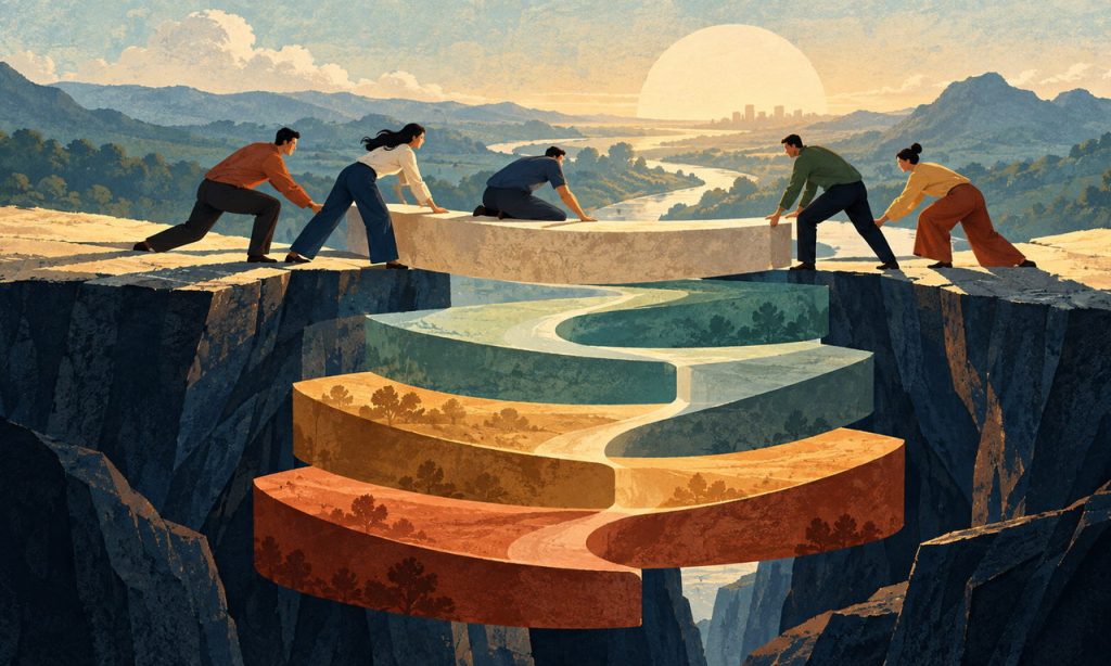 Minh họa chủ đề: Kết quả chung trong teamwork: vượt khỏi cái tôi và lợi ích phòng ban