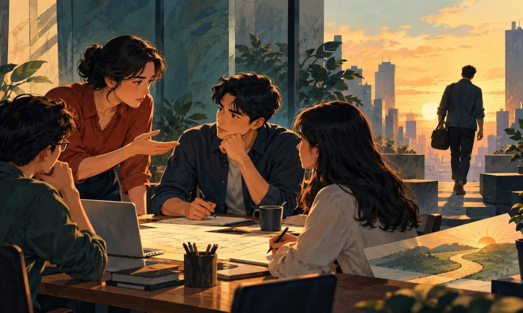 Minh họa chủ đề: Trách nhiệm trong teamwork: tin tưởng phải đi cùng nhắc nhở