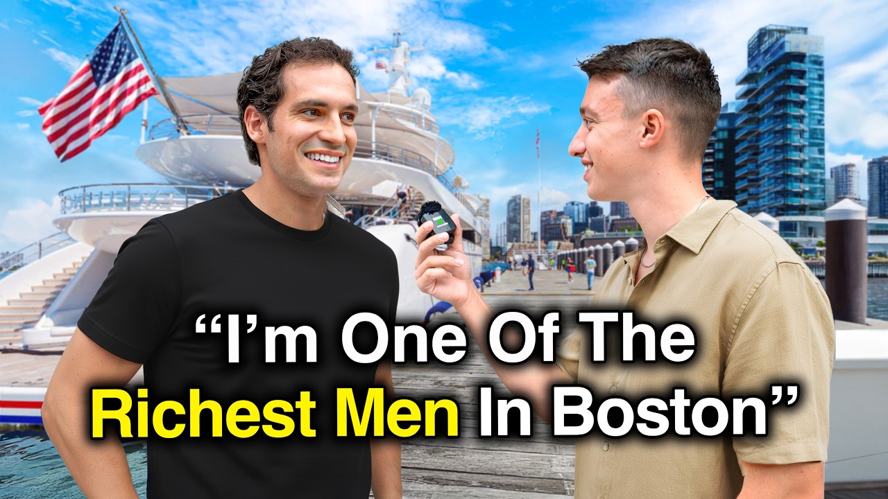 Video 'I Interviewed Billionaires in America's Richest City (Boston)' của The School of Hard Knocks (ảnh chụp từ video gốc)