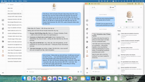 Claude AI trao đổi công việc với Muse AI trên Mac Mini